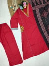 Kf 15 Reyon Slub With Embroidered Work Top With Bottom Dupatta Wholesalers In Delhi